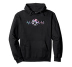 Soccer Heartbeat Sports Soccer Pastel Hoodie - Custom Art Print Men Women