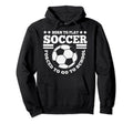 Born To Play Soccer Funny Hoodie - Minimalist Print Unisex