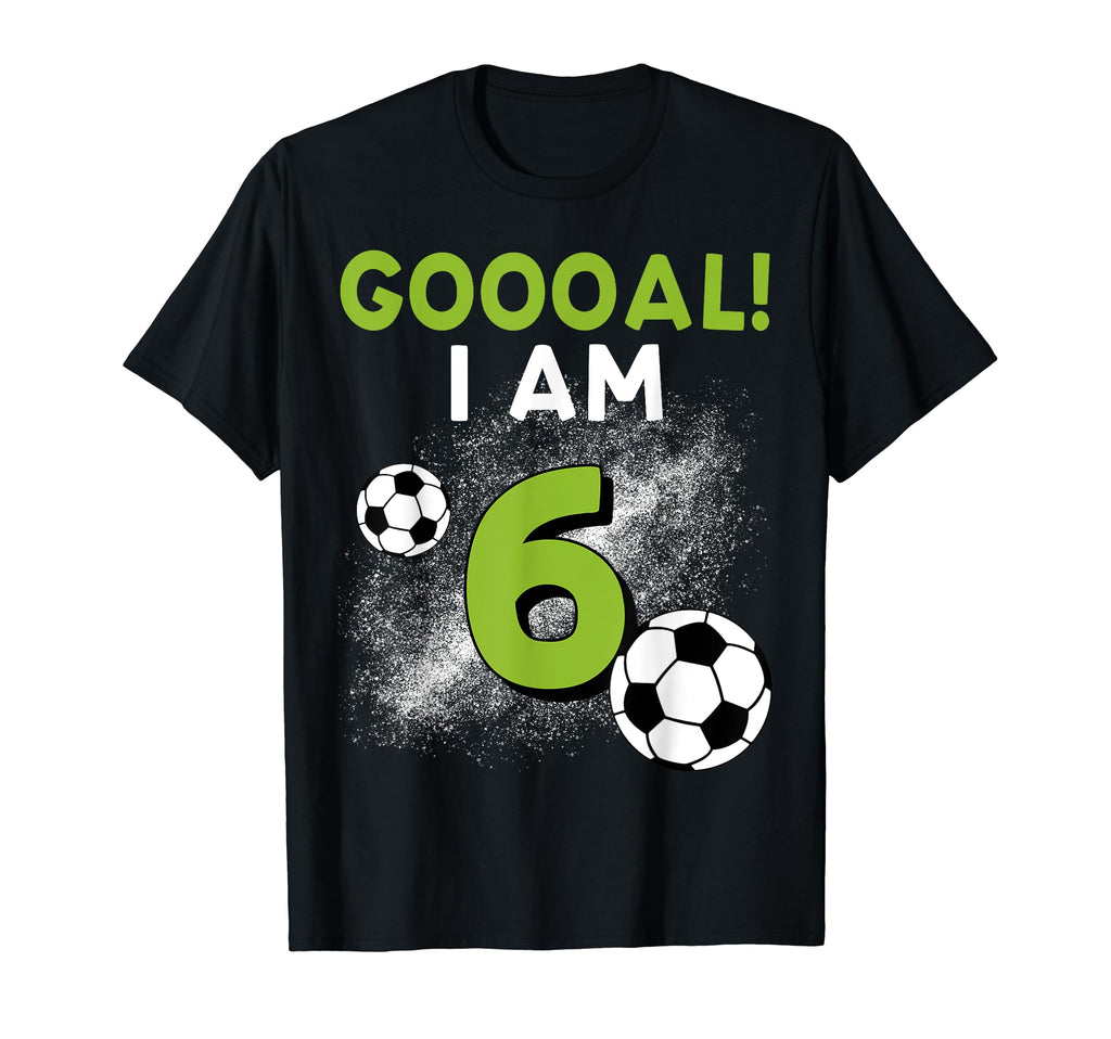 6Th Birthday Soccer Theme 6Year Old B Day T-Shirt - Unique Graphic Unisex