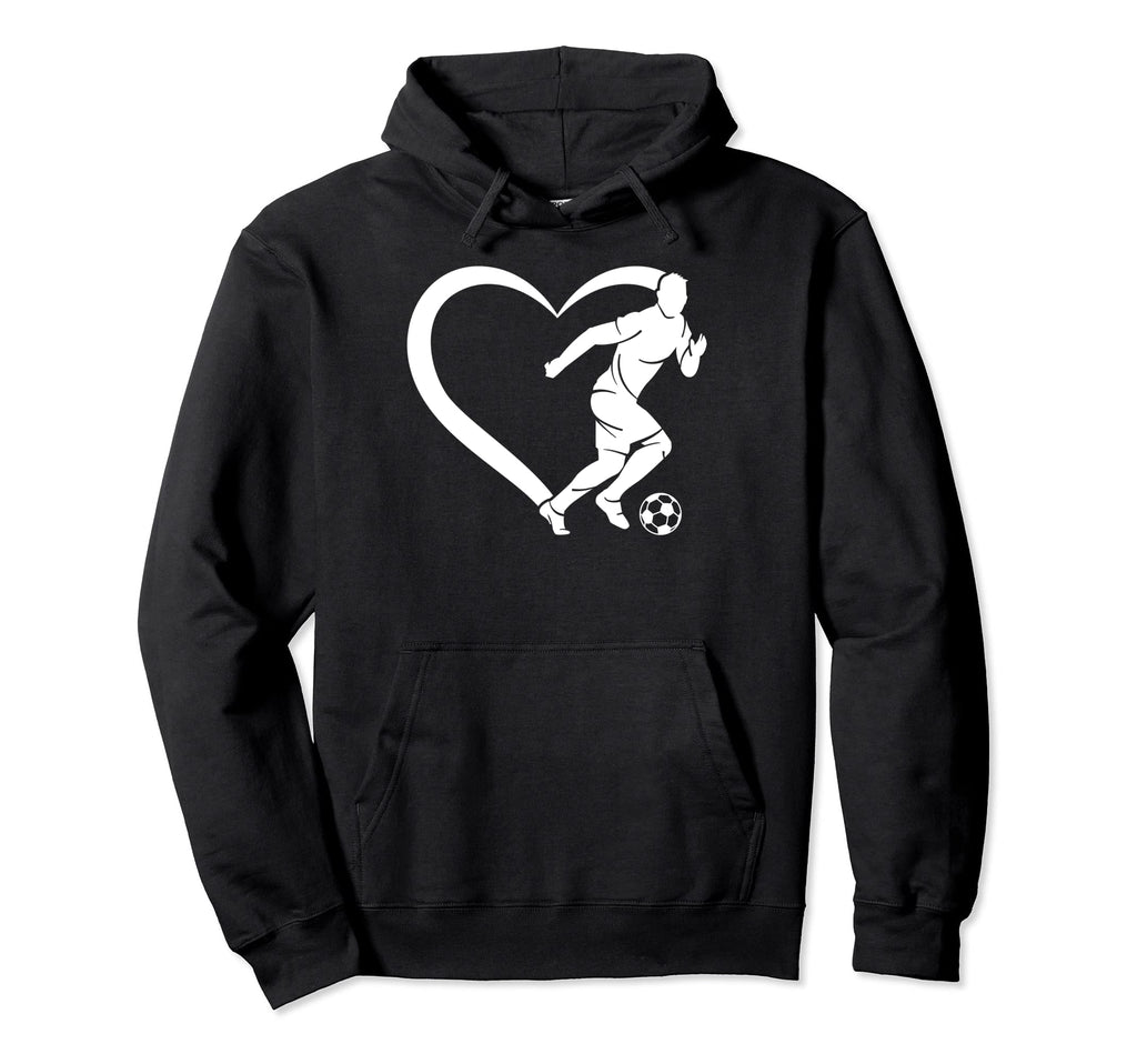 Soccer Player Soccer Heart Soccer Hoodie - Fun Novelty Design Men Women