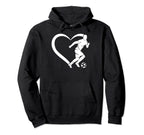 Soccer Player Soccer Heart Soccer Hoodie - Fun Novelty Design Men Women