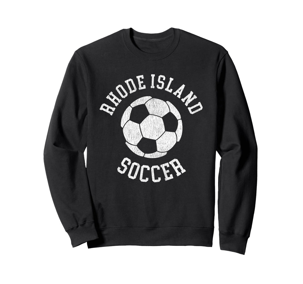 Rhode Island Soccer Distressed 90S Sweatshirt - Streetwear Style Men Women