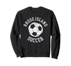 Rhode Island Soccer Distressed 90S Sweatshirt - Streetwear Style Men Women