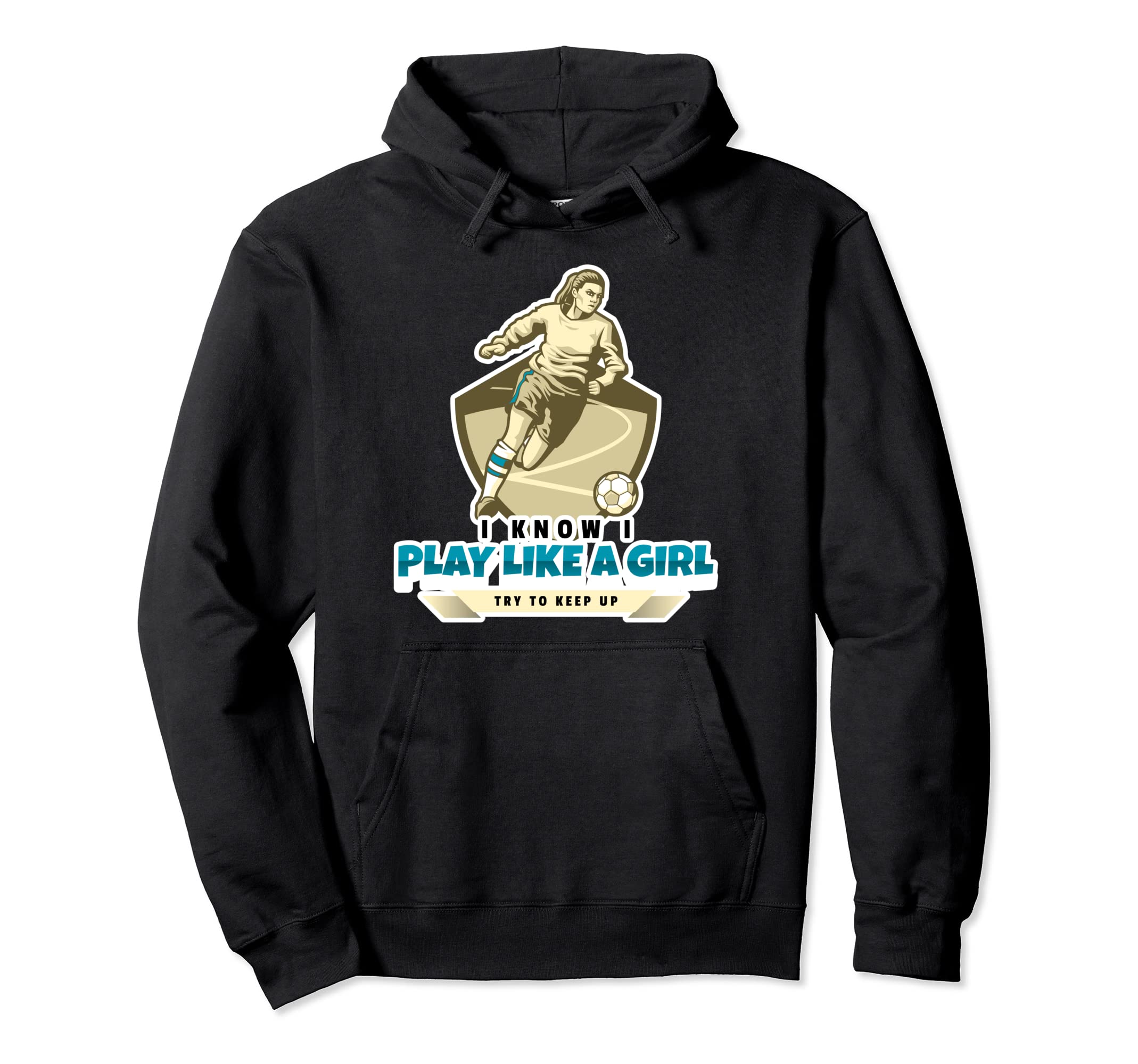I Know I Play Like Try To Keep Up Hoodie - Minimalist Print Men Women