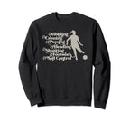 Womens Soccer Player Coach Drills Sweatshirt - Graphic Print for Adults