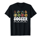 Soccer Mama Flowers Soccer Mom T-Shirt - Aesthetic Graphic for Adults