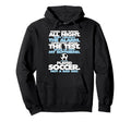 Played Soccer Not Bad Day Funny Hoodie - Minimalist Print for Adults