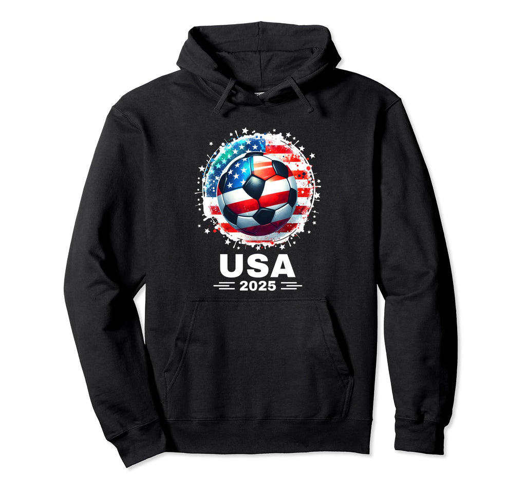 American Flag Soccer Soccer 2025 Hoodie - Custom Art Print Men Women