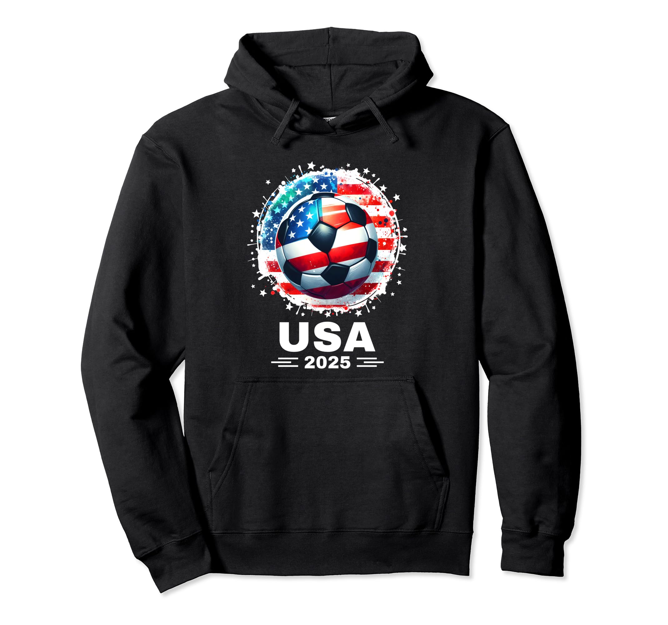 American Flag Soccer Soccer 2025 Hoodie - Custom Art Print Men Women