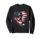 Soccer American Us Flag 4Th July Sweatshirt - Unique Graphic for Adults