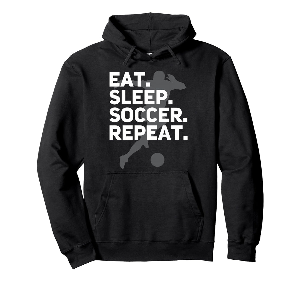 Eat Sleep Soccer Repeat Usa Football Fan Hoodie - Custom Art Print Unisex