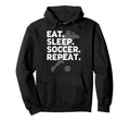 Eat Sleep Soccer Repeat Usa Football Fan Hoodie - Custom Art Print Unisex