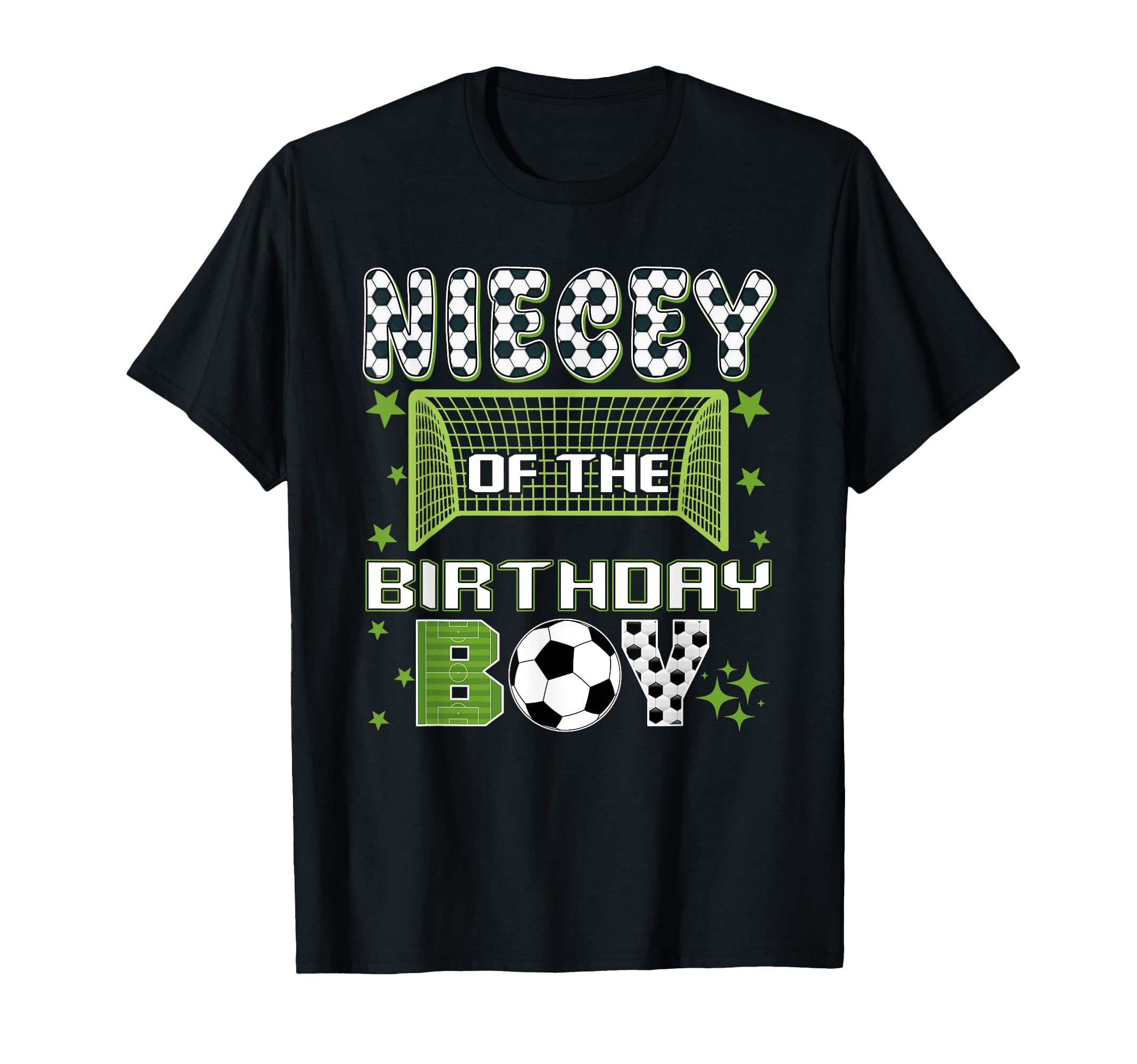 Niecey Birthday Soccer Group Family T-Shirt - Aesthetic Graphic for Adults