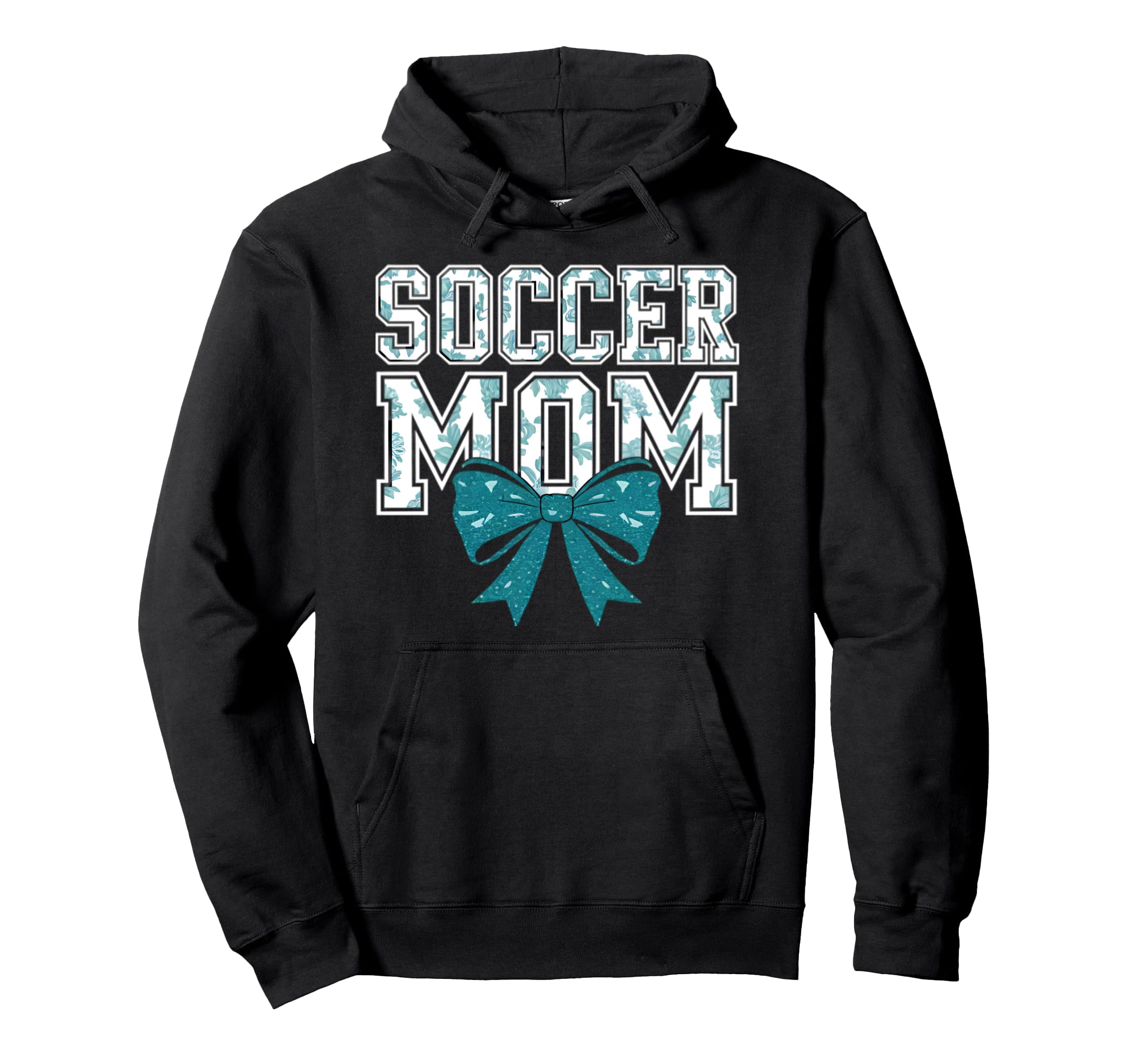 Soccer Mom Coquette Bow Mothers Day Hoodie - Novelty Apparel Unisex