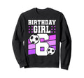 6 Years Old 6Th Birthday Gift Bday Sweatshirt - Aesthetic Graphic Unisex