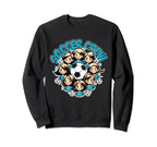 Soccer Ladies Crew Soccer Team Group Sweatshirt - Novelty Apparel Unisex