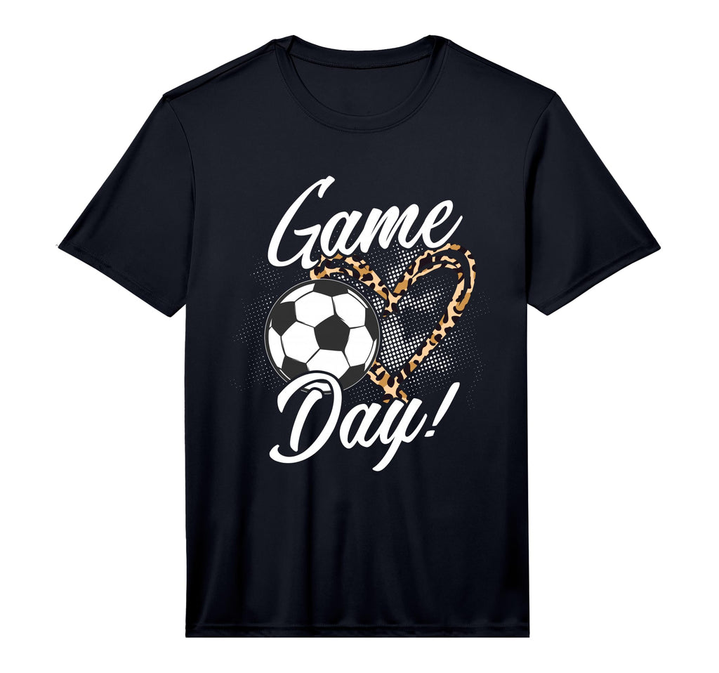Soccer Lover Leopard Pattern Soccer T-Shirt - Unique Graphic for Adults