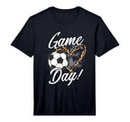 Soccer Lover Leopard Pattern Soccer T-Shirt - Unique Graphic for Adults