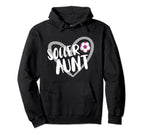 Soccer Aunt Heart Hoodie - Fun Novelty Design Men Women