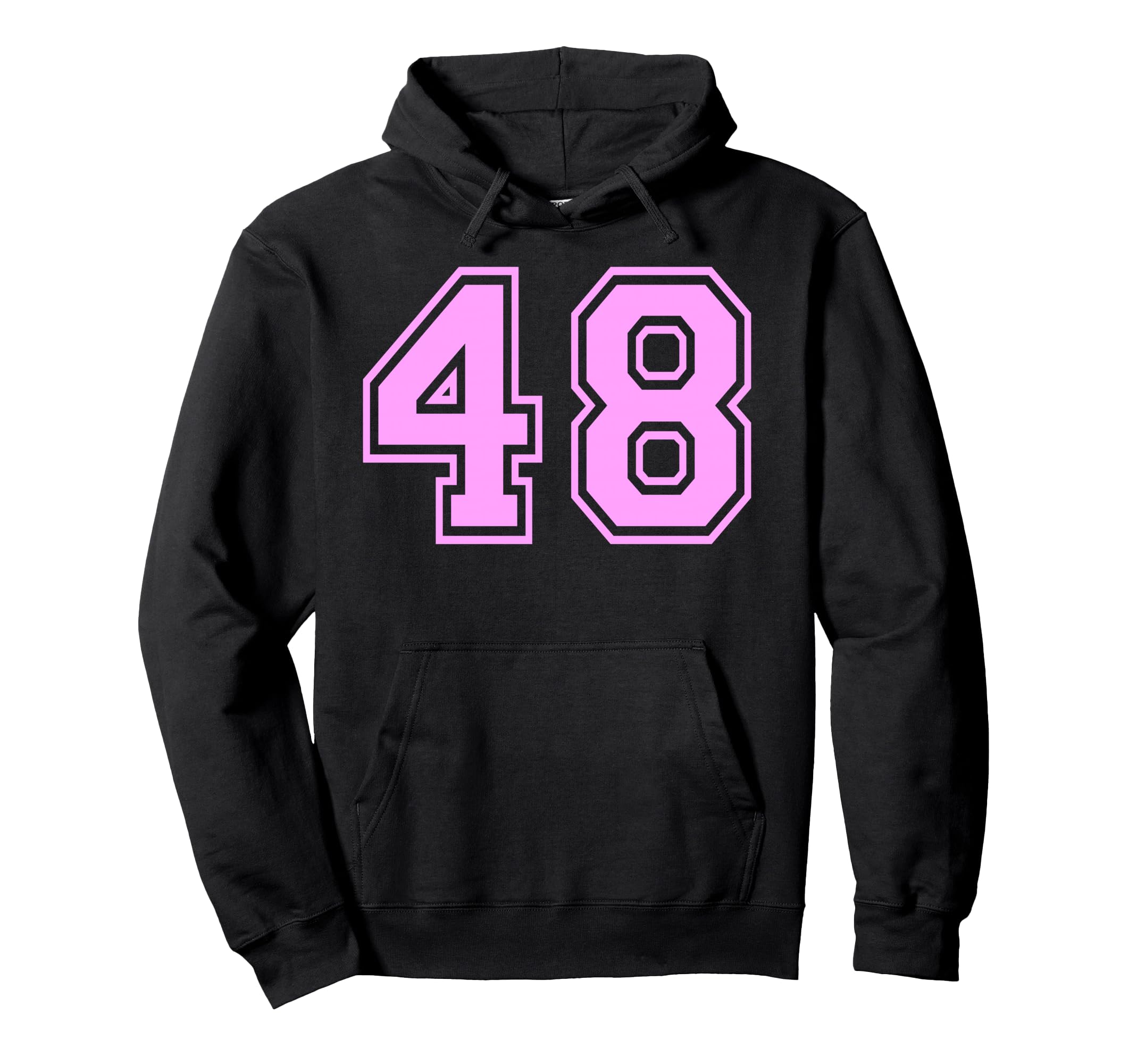 48 Number Forty Eight Sports Varsity Hoodie - Unique Graphic Men Women