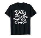Wrestling Coachs Wife Girlfriend Dibs Coach T-Shirt - Trendy Graphic Unisex