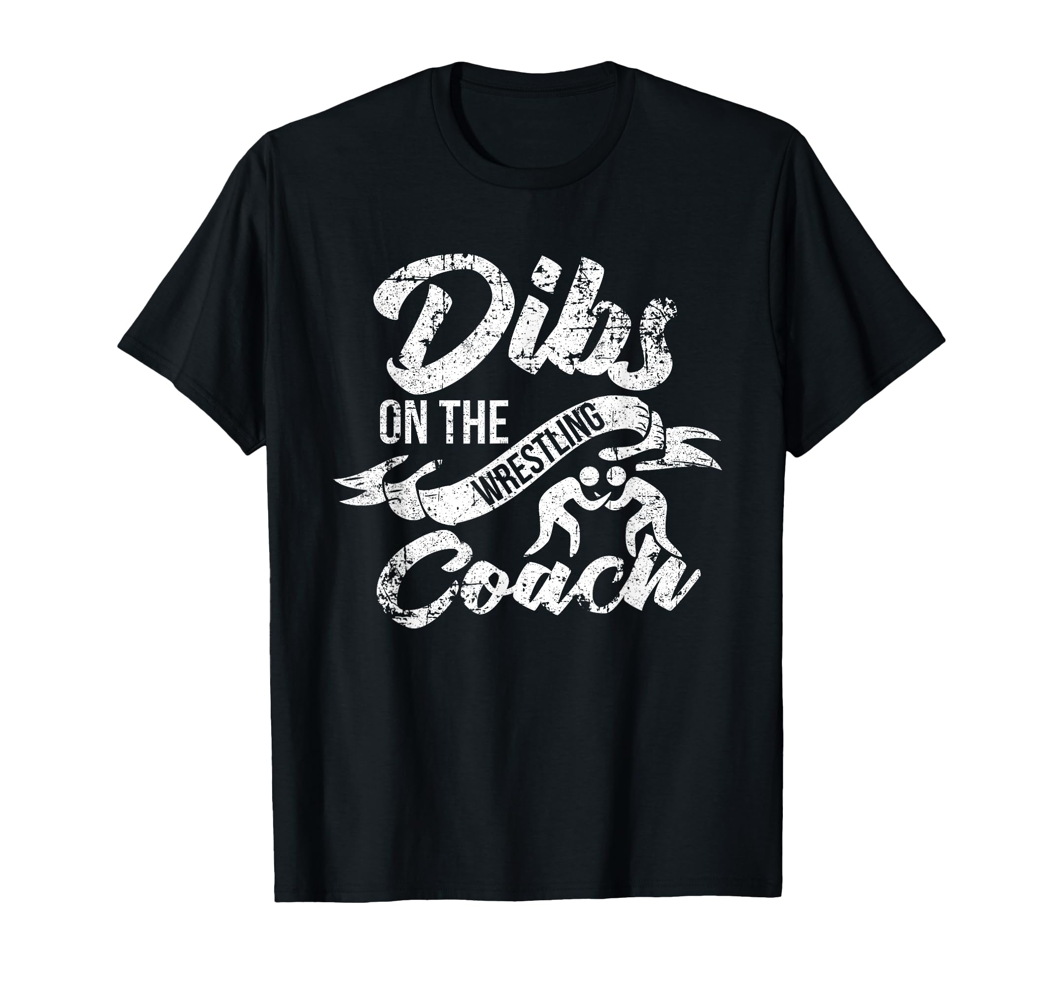 Wrestling Coachs Wife Girlfriend Dibs Coach T-Shirt - Trendy Graphic Unisex