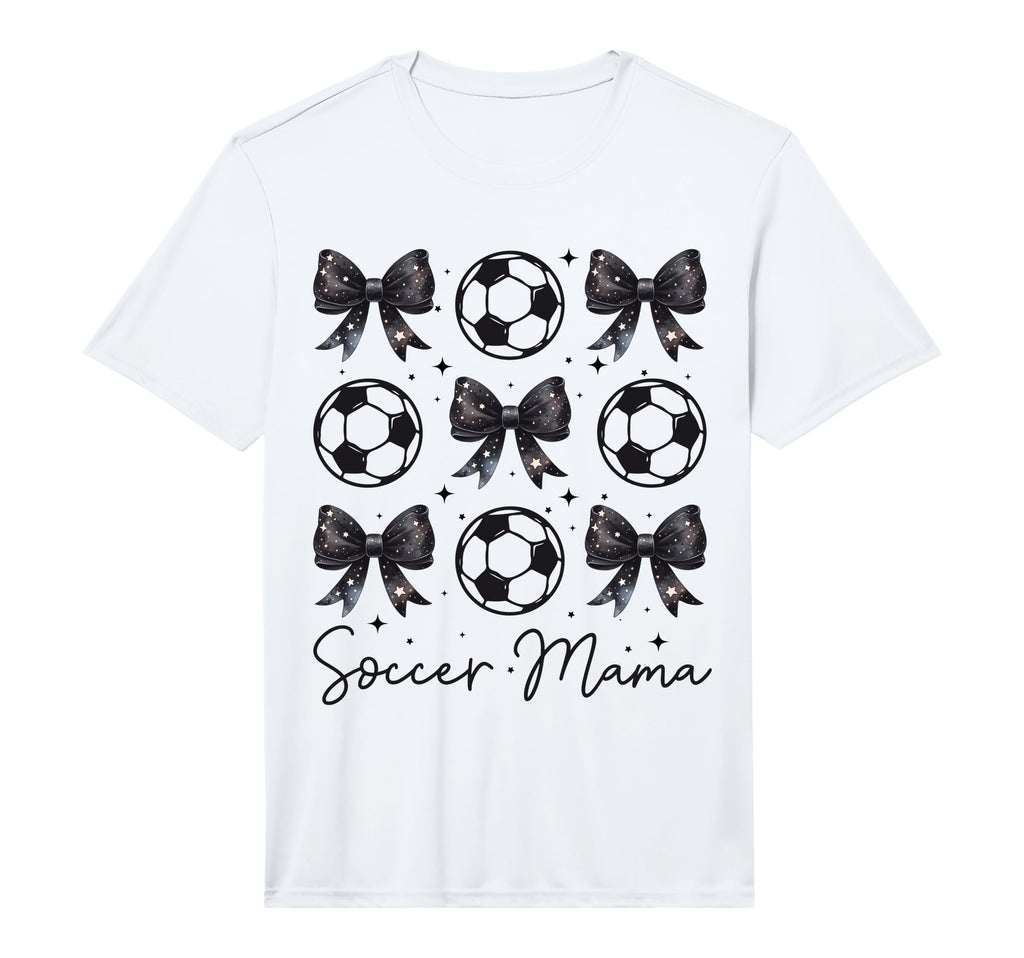 Soccer Mama Coquette Bow Soccer Mom T-Shirt - Custom Art Print Men Women