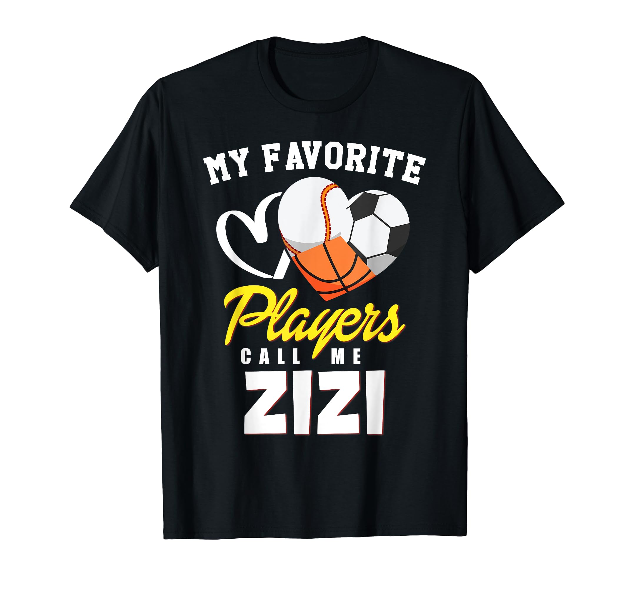 My Favorite Players Baseball Soccer T-Shirt - Custom Art Print Unisex