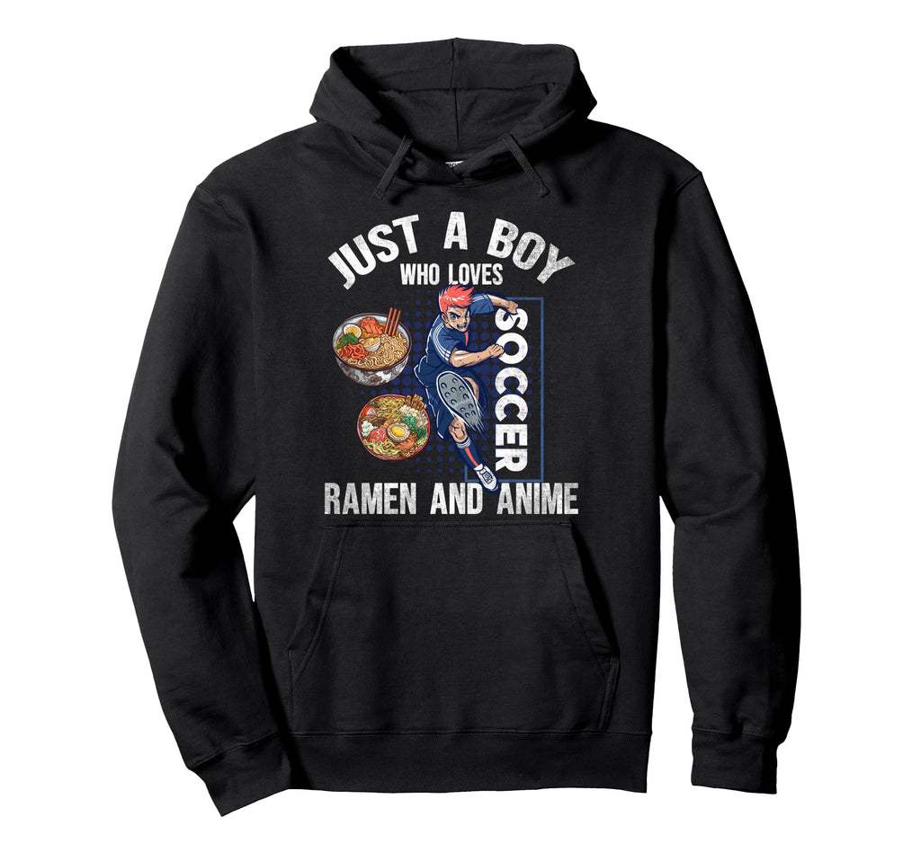 Just Who Loves Soccer Ramen And Anime Hoodie - Aesthetic Graphic Men Women