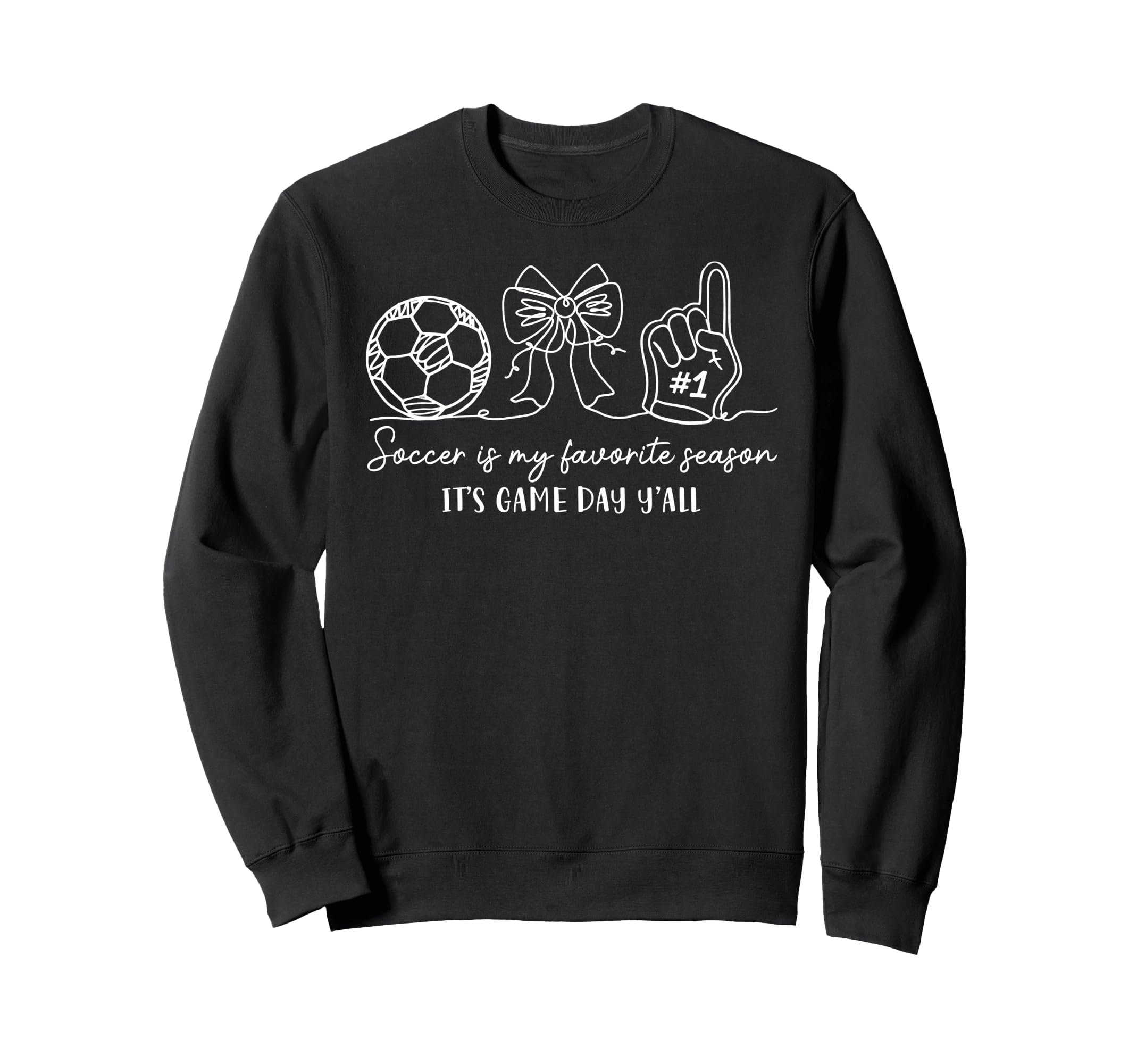 Soccer Lover Soccer Is My Favorite Sweatshirt - Trendy Graphic for Adults