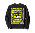 Soccer Mom Traits Best Words Sweatshirt - Minimalist Print for Adults