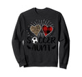 Soccer Aunt Buffalo Plaid Mothers Sweatshirt - Trendy Graphic Men Women