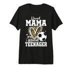 Proud Mama Teenager 13Th Birthday Soccer T-Shirt - Trendy Graphic Unisex