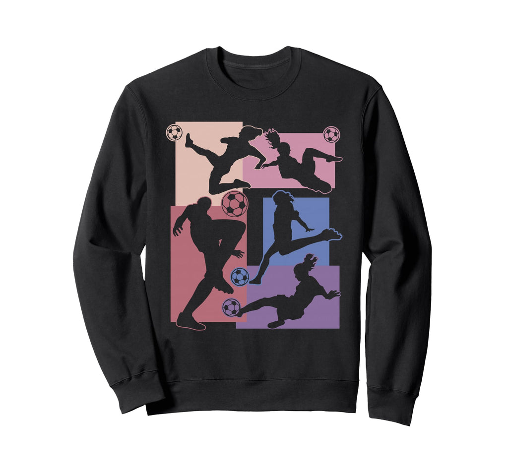 Funny Soccer Player Ball Soccer Sweatshirt - Custom Art Print for Adults