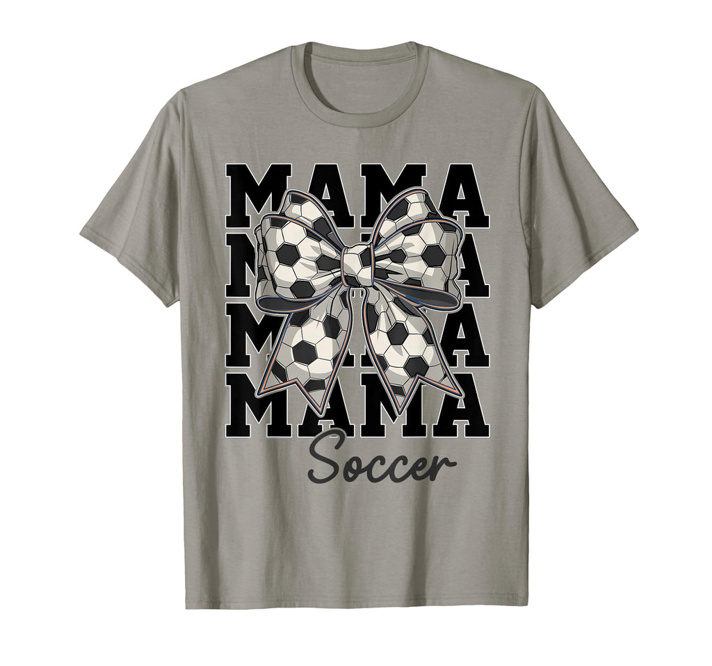 Soccer Mama Coquette Bow Biggest Fan T-Shirt - Minimalist Print Men Women