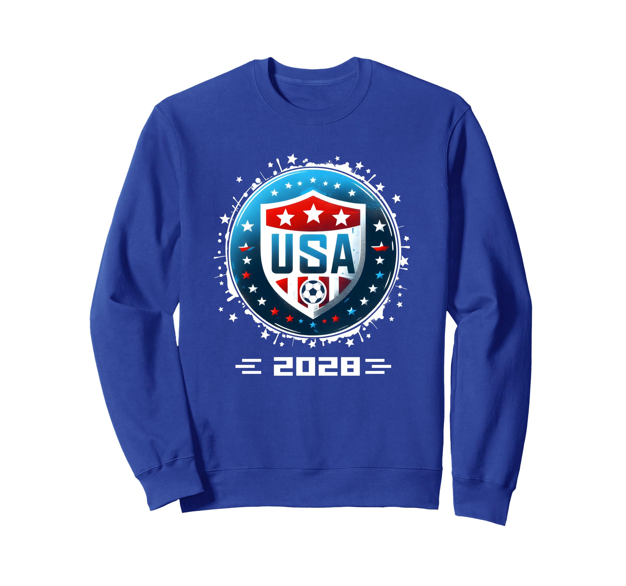 American Flag Soccer Soccer 2028 Sweatshirt - Unique Graphic Men Women
