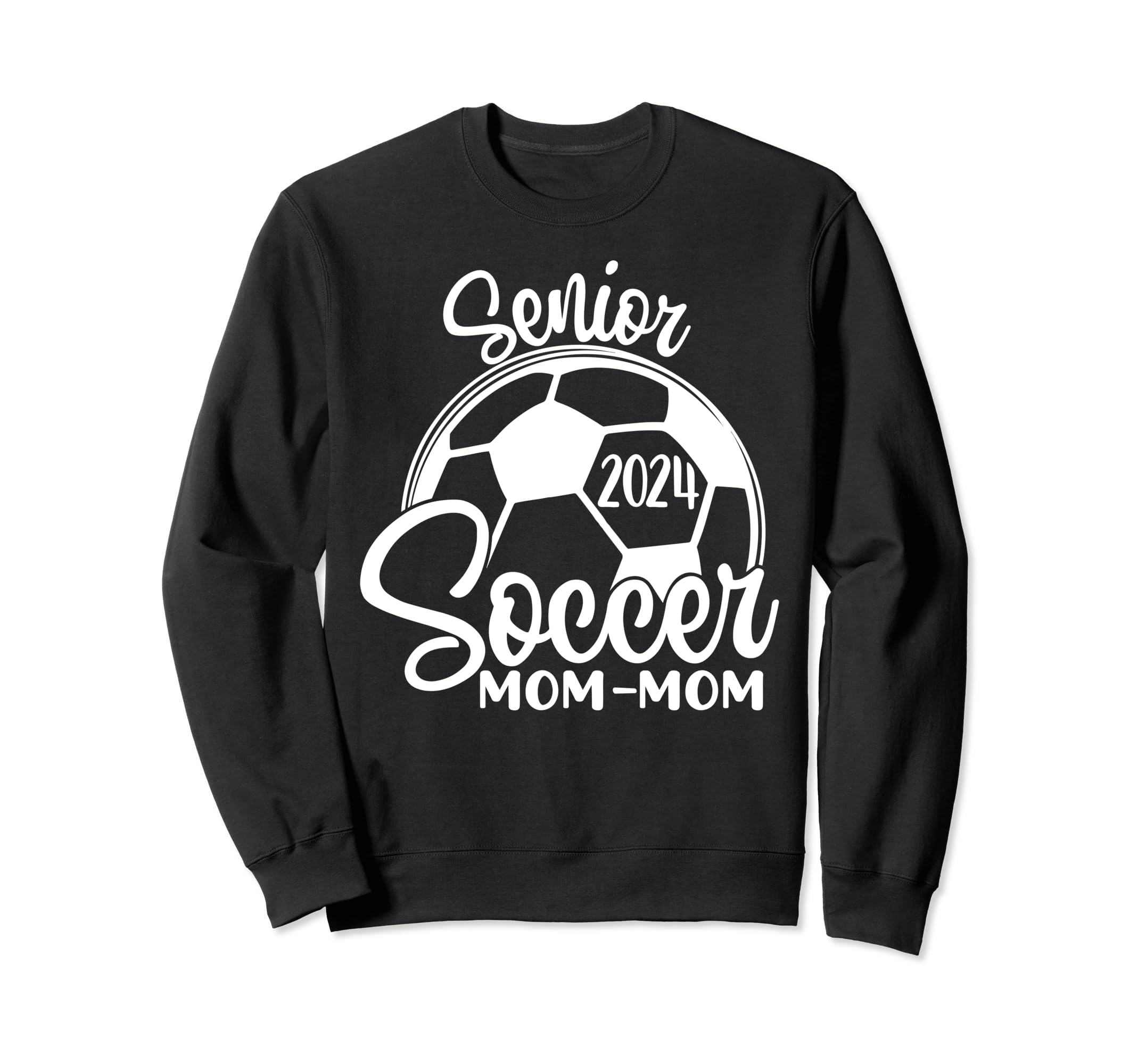 Senior Soccer Mom Mom 2024 Class Sweatshirt - Minimalist Print Men Women