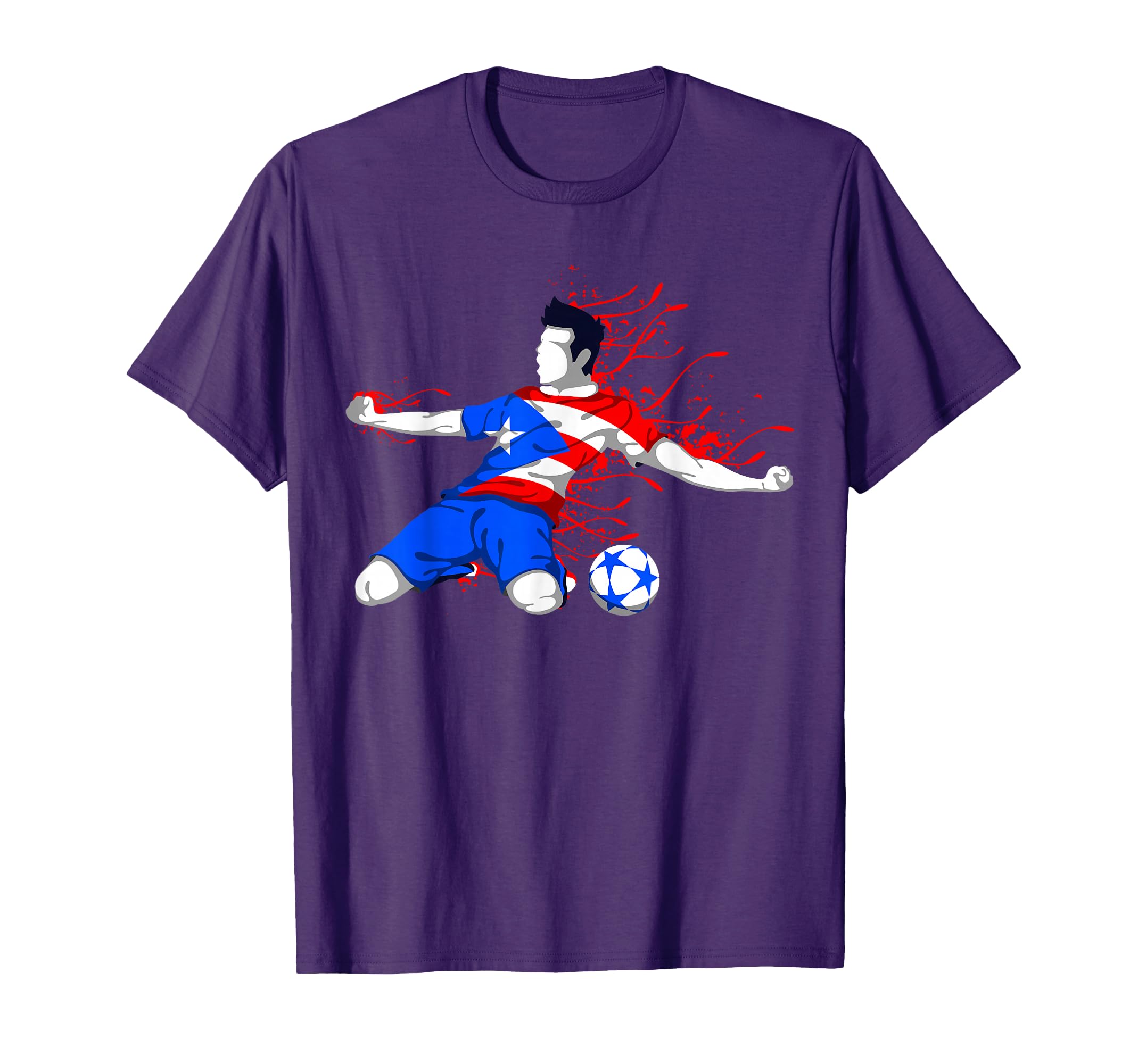 Puerto Rico Soccer Puerto Rican T-Shirt - Custom Art Print Men Women