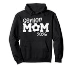 Soccer Senior Mom 2026 Soccer Player Hoodie - Graphic Print for Adults