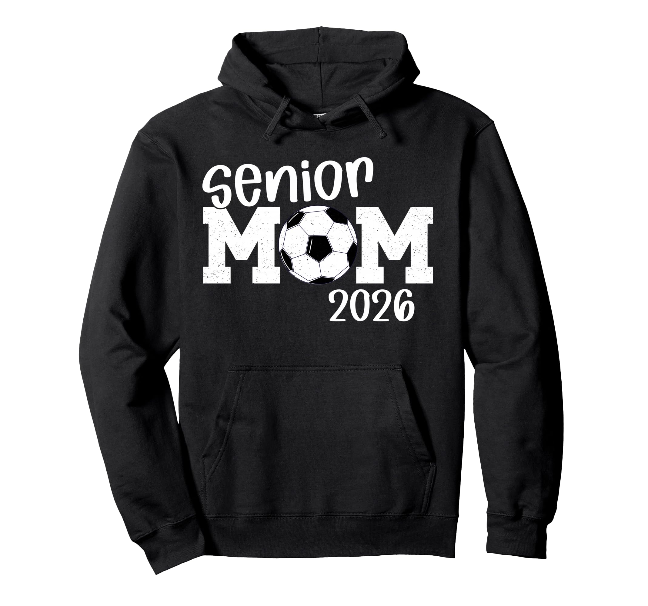 Soccer Senior Mom 2026 Soccer Player Hoodie - Graphic Print for Adults