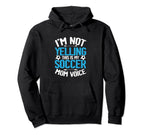 Funny Mom Soccer Player Soccer Fans Hoodie - Minimalist Print for Adults