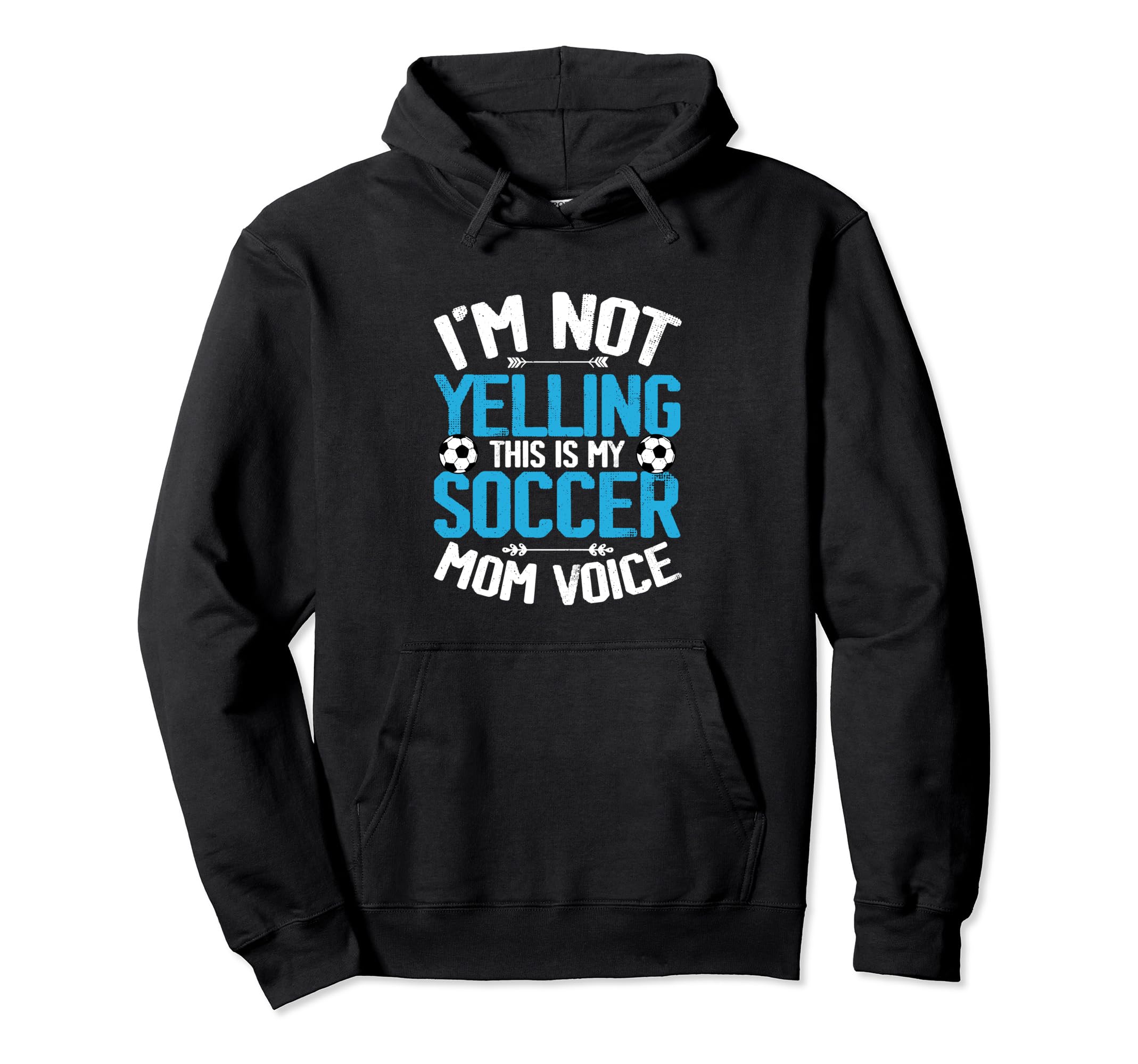 Funny Mom Soccer Player Soccer Fans Hoodie - Minimalist Print for Adults