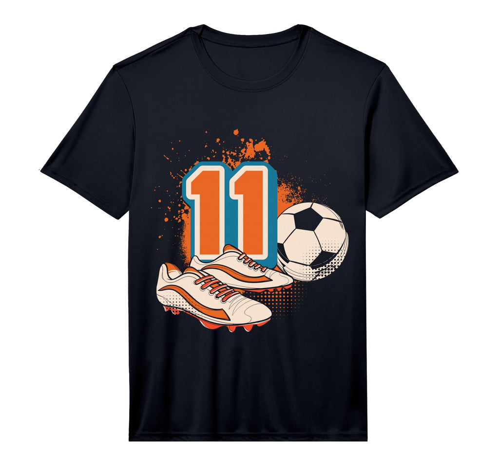 11Th Birthday Soccer Player Football T-Shirt - Custom Art Print for Adults