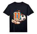 11Th Birthday Soccer Player Football T-Shirt - Custom Art Print for Adults