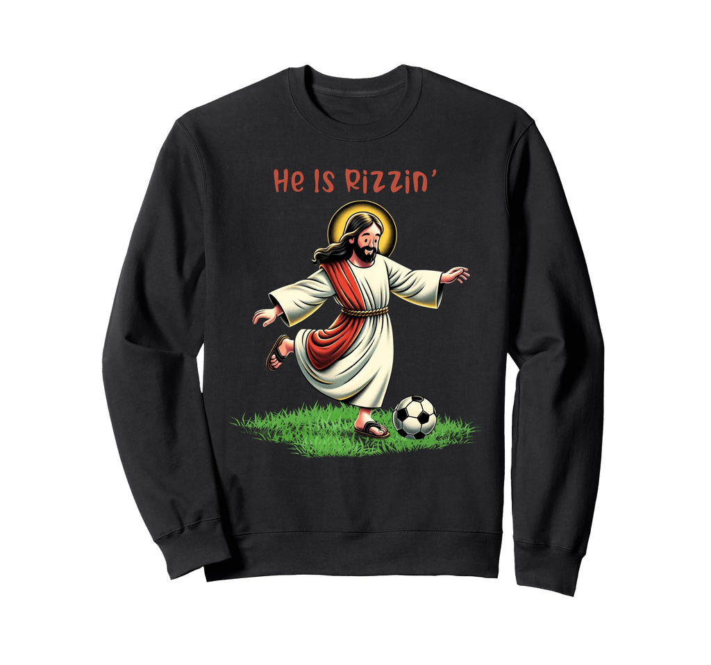 He Is Rizzin Lover Soccer Sweatshirt - Aesthetic Graphic Men Women