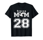 Proud Senior Soccer Mom Custom Jersey T-Shirt - Trendy Graphic Men Women