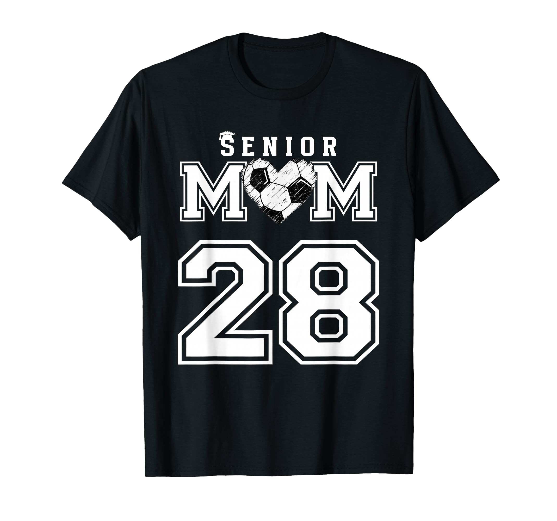 Proud Senior Soccer Mom Custom Jersey T-Shirt - Trendy Graphic Men Women