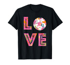 Soccer Heart Love Heartbeat Outfit T-Shirt - Novelty Apparel for Adults
