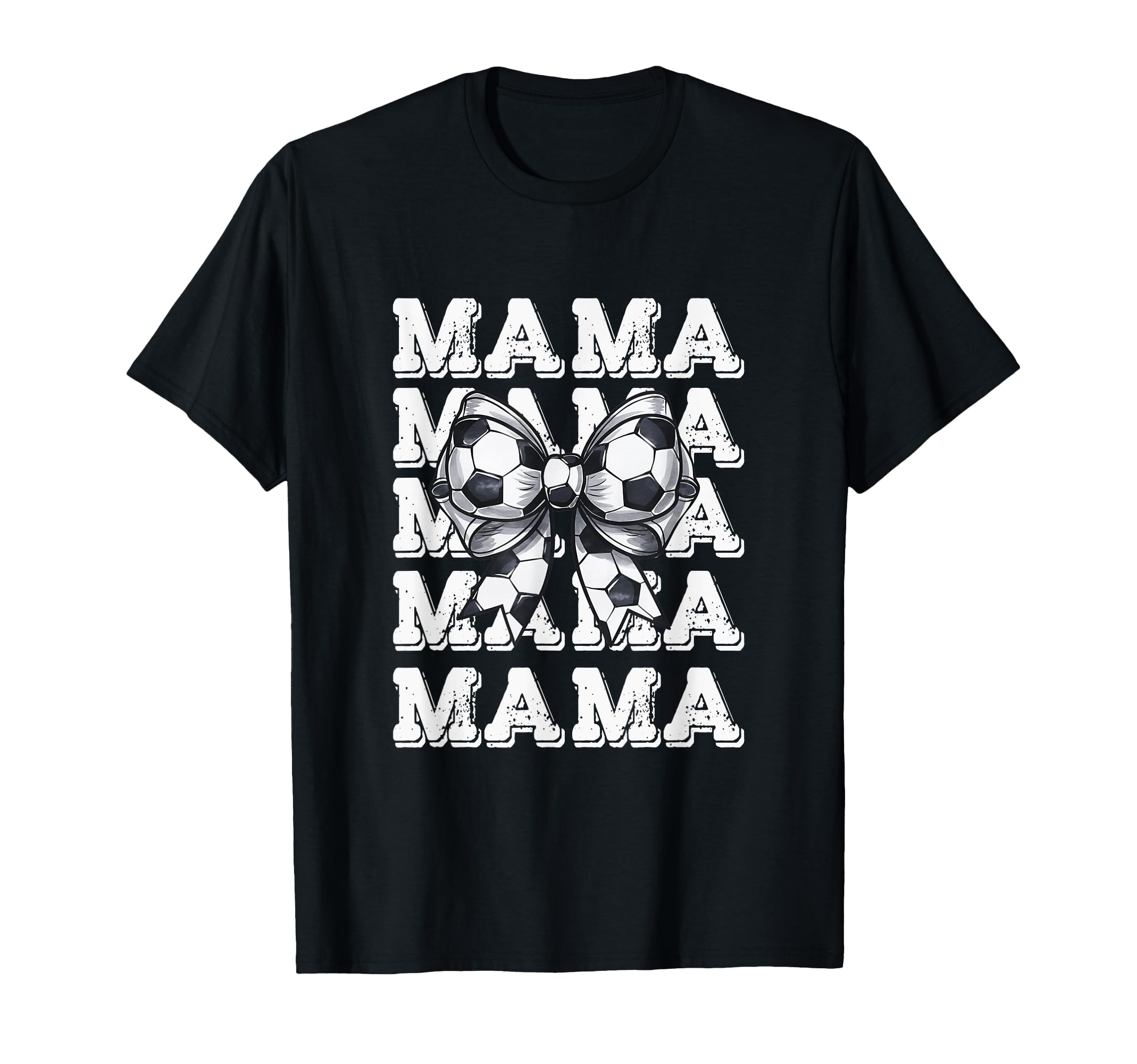 Coquette Soccer Bow Mama Sister Grandma T-Shirt - Unique Graphic Unisex