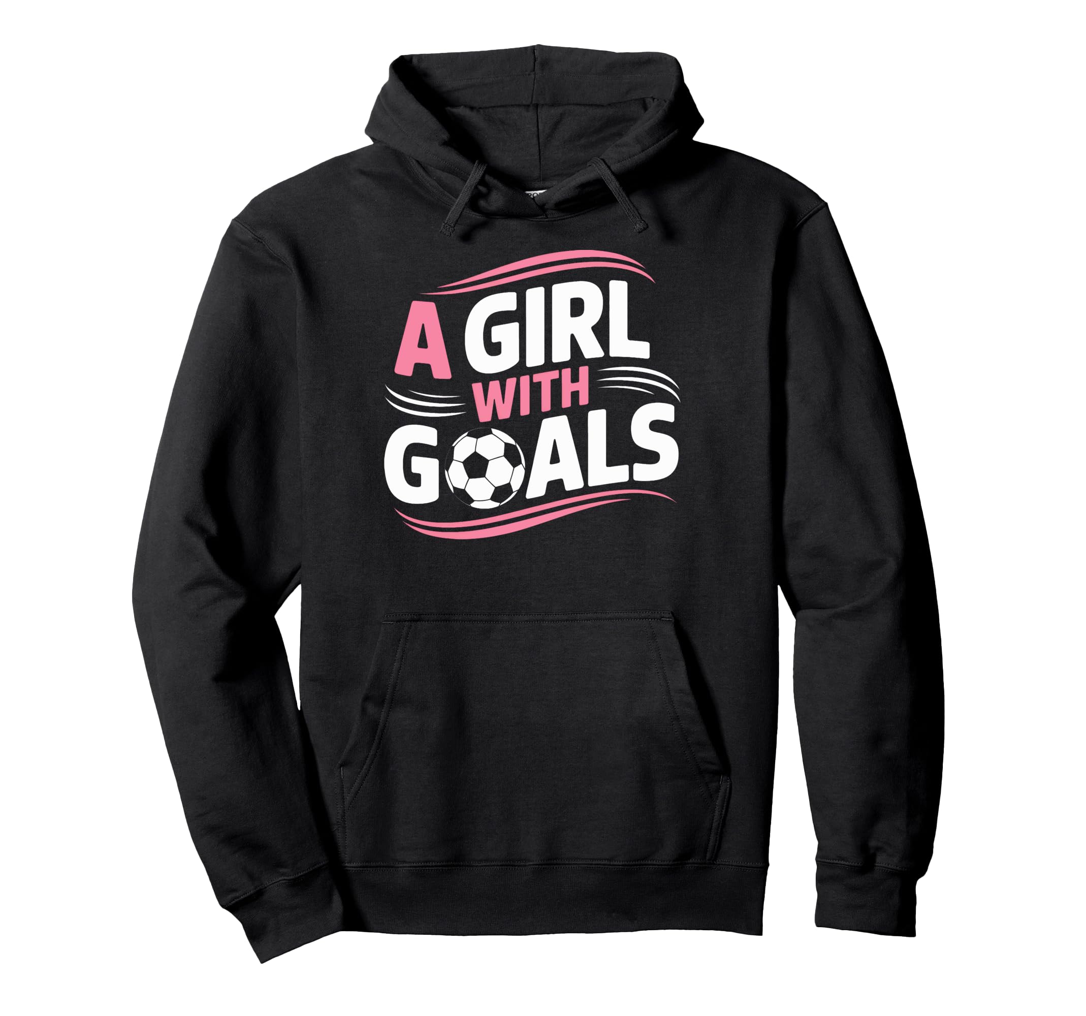 Goals Soccer Players Inspire Empowerment Hoodie - Custom Art Print Unisex